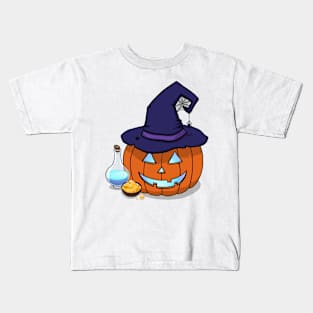 Witch Pumpkin Kids T-Shirt